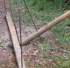 The structure was backed up