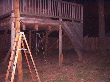 After dark, it was finally in place.