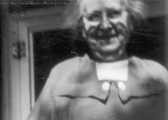 Mary Dettling on Porch of 607 W. 20th street around 1955