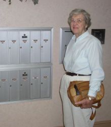 Mail boxes in entrance