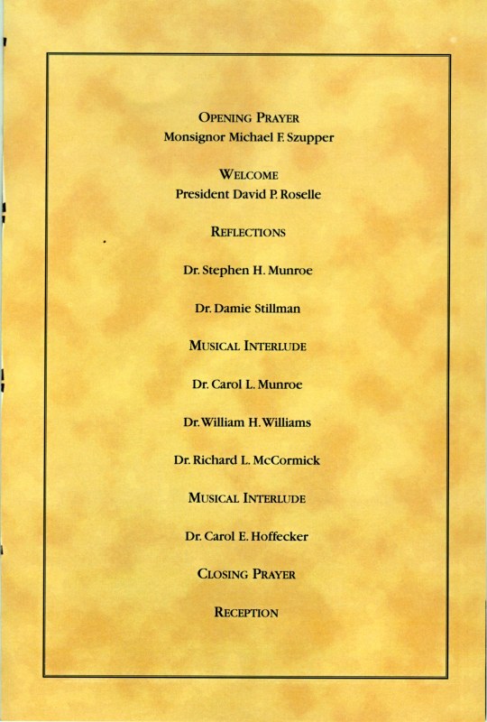 Page 1 Memorial Program